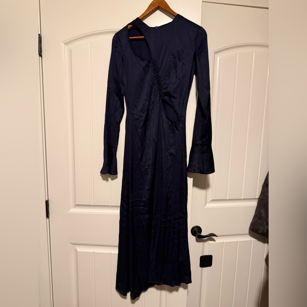 Scalpers Navy Blue Long Sleeve Dress